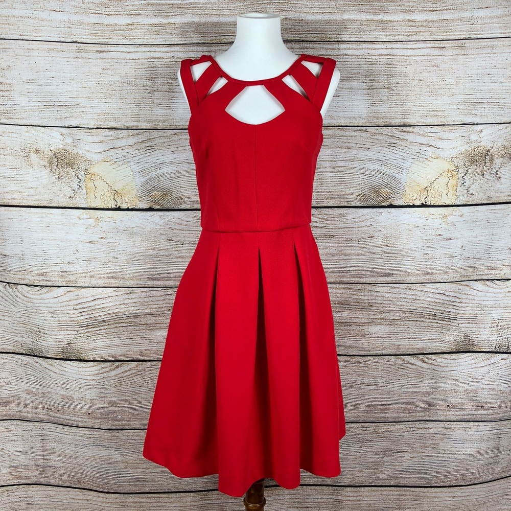 Betsey Johnson Red Fit and Flare Dress
